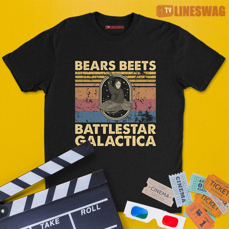 Bears Beets Battlestar Galactica Vintage T-Shirt | Jim Halpert | The Office