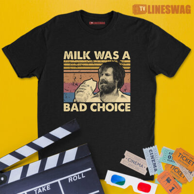 Milk Was A Bad Choice Vintage T-Shirt | Ron Burgundy | Anchorman