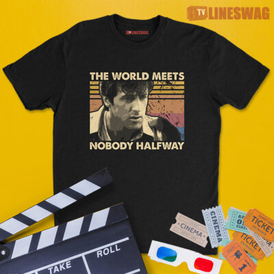 The World Meets Nobody Halfway Vintage T-Shirt | Lincoln Hawk | Over The Top 1987