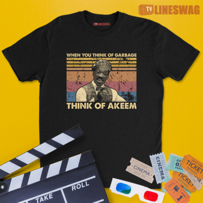 When You Think Of Garbage Think Of Akeem 2 Vintage T-Shirt | Randy Watson | Coming To America