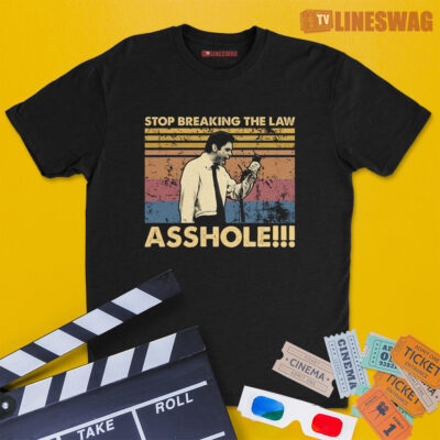 Stop Breaking The Law Asshole Vintage T-Shirt | Fletcher Reede | Liar Liar